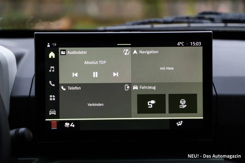 Dacia Spring Electric 65 Infotainment