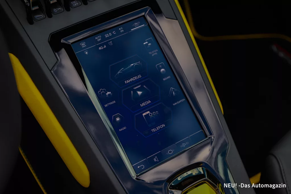 Lamborghini Huracán Evo Infotainment