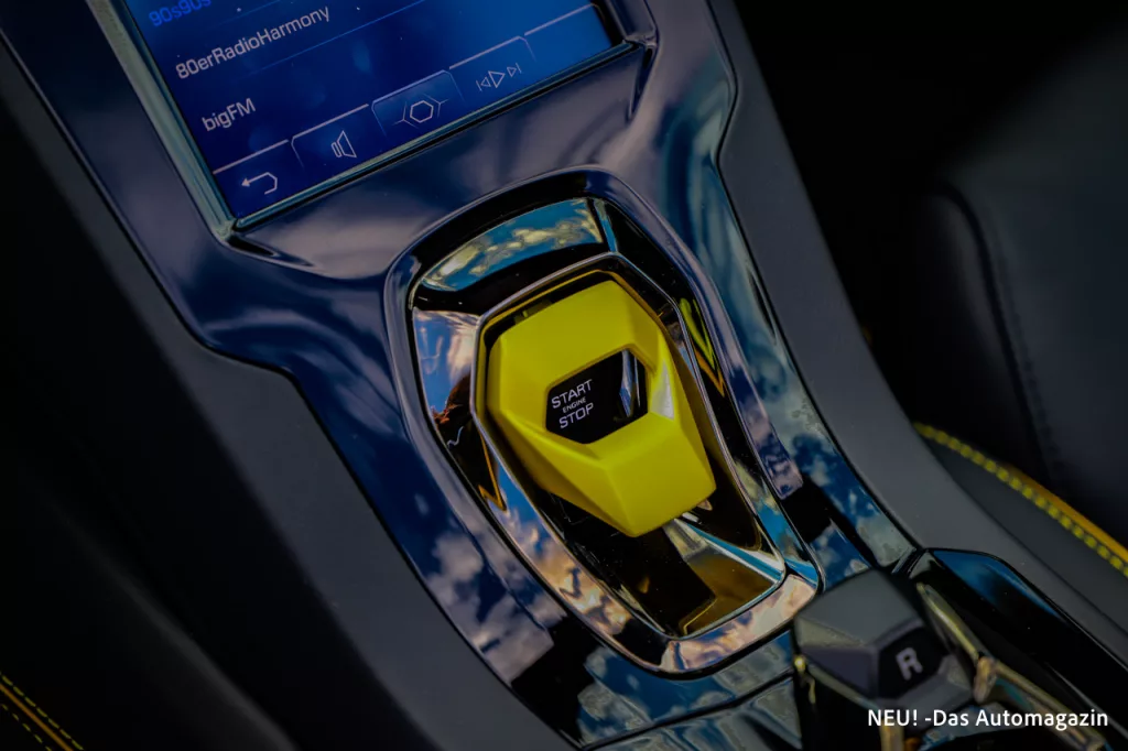 Lamborghini Huracán Evo Startknopf