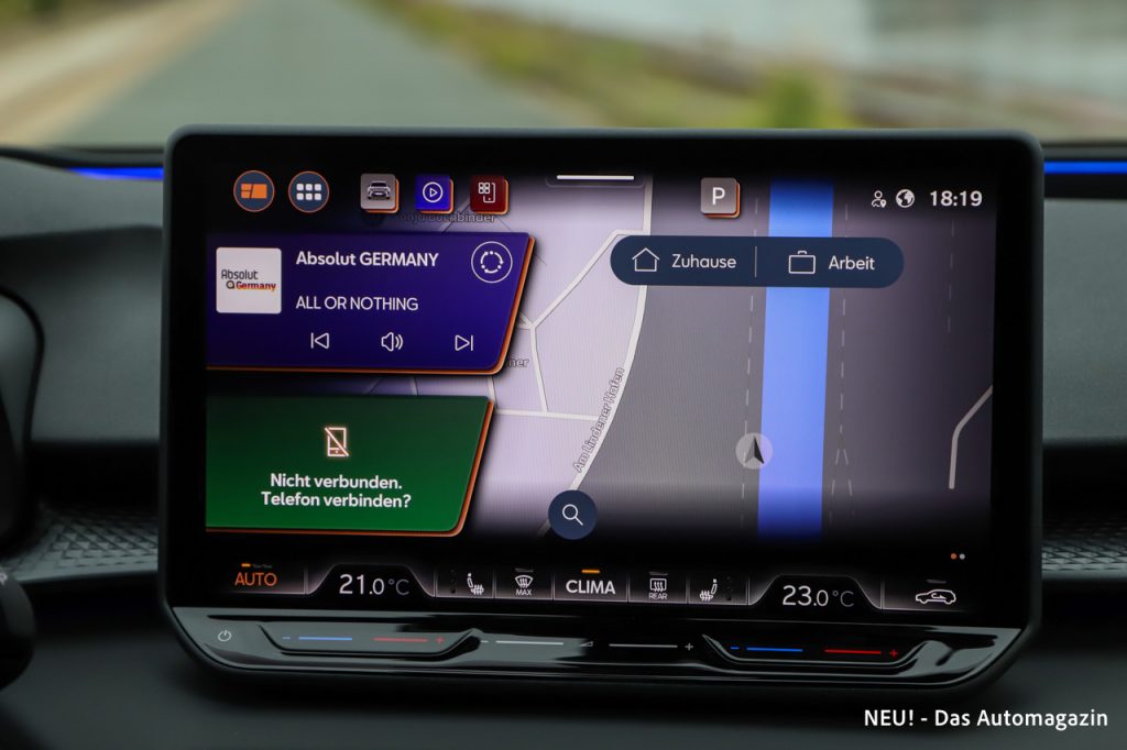 Cupra Terramar VZ ABT Zentralbildschirm