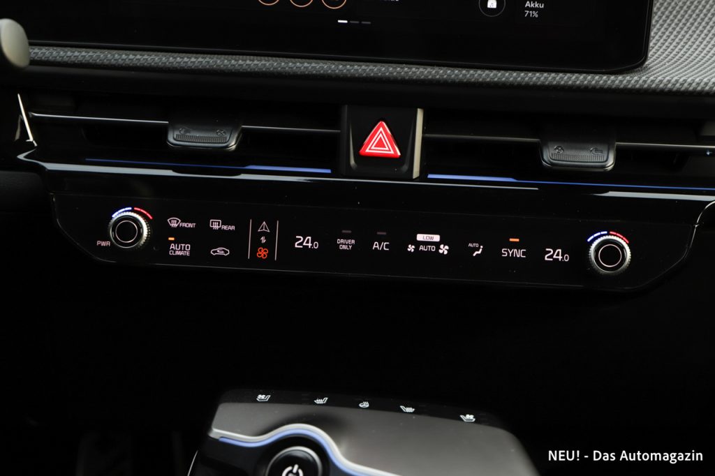 Kia EV6 Facelift Klimabedienung
