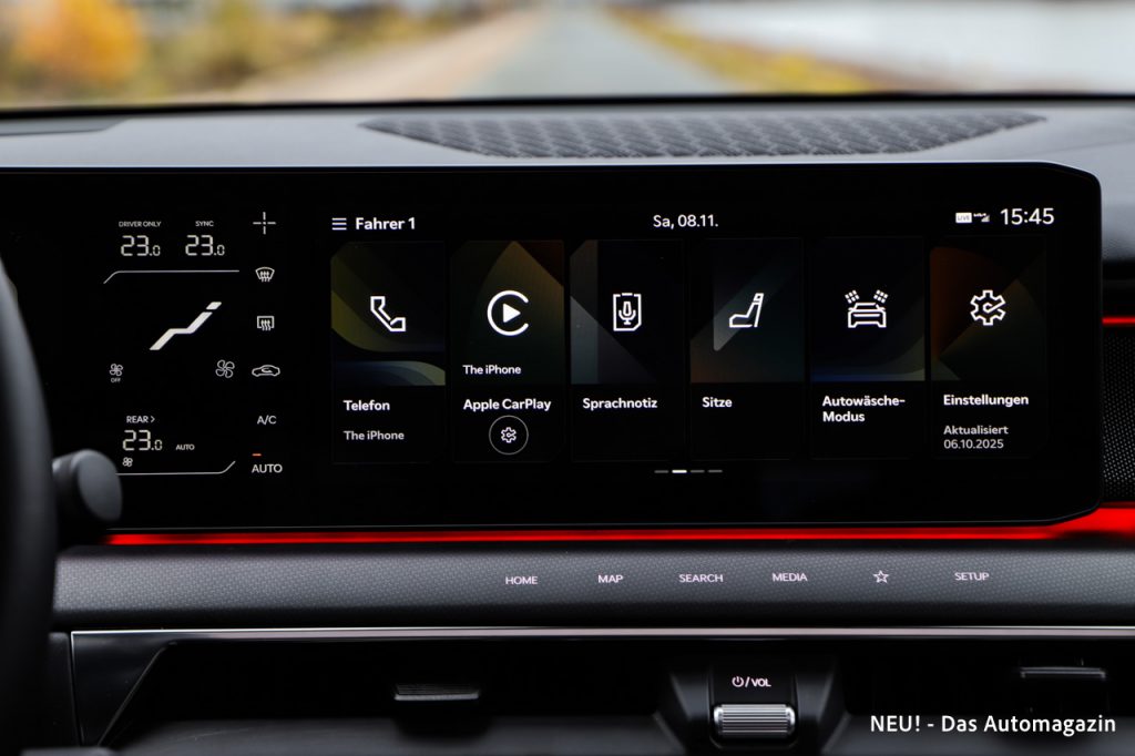 Kia EV9 2026 Zentralbildschirm