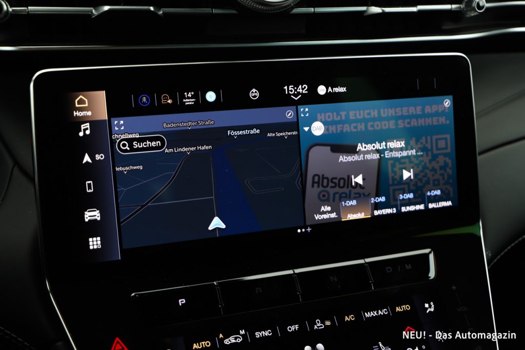 Maserati Grecale Trofeo Zentralbildschirm