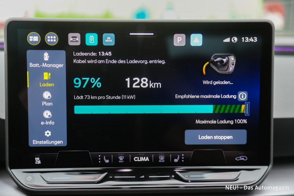 Seat Leon 2026 e-Hybrid Ladezeit