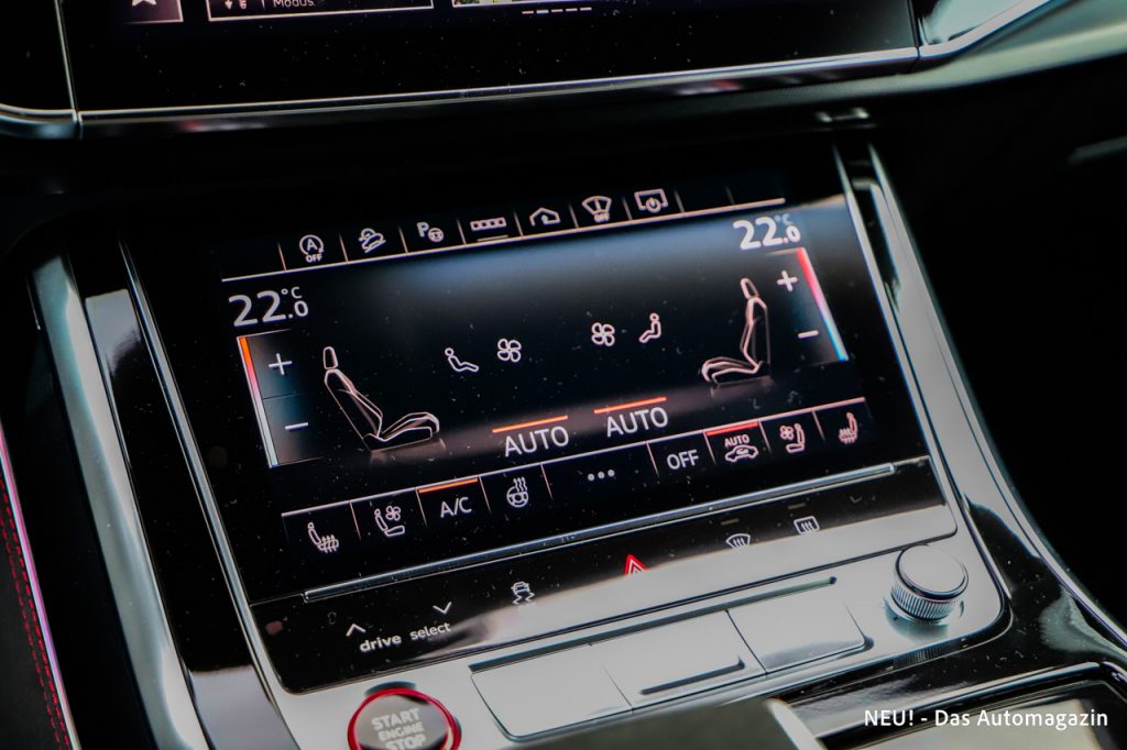 Audi RS Q8 Performance Klimabedienung