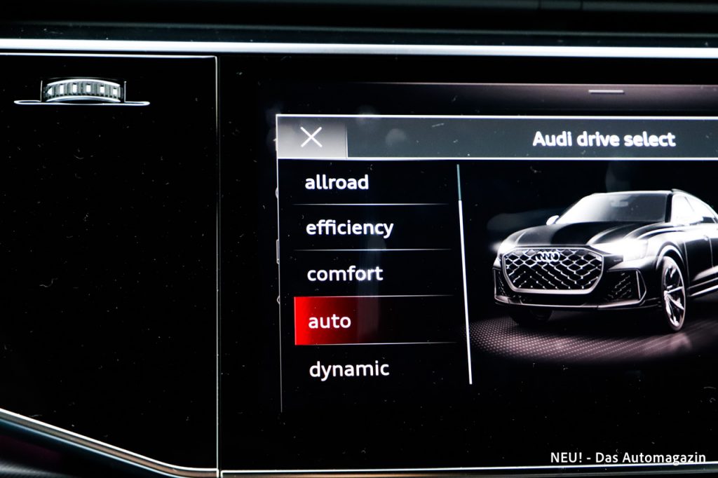 Audi RS Q8 Performance Fahrmodi