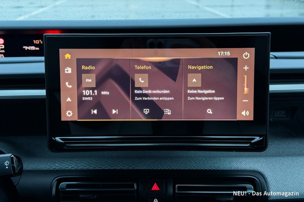 Citroen e-C3 Aircross Infotainment