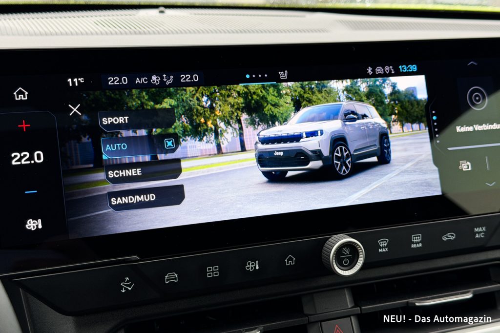 Jeep Compass Elektro Fahrmodi