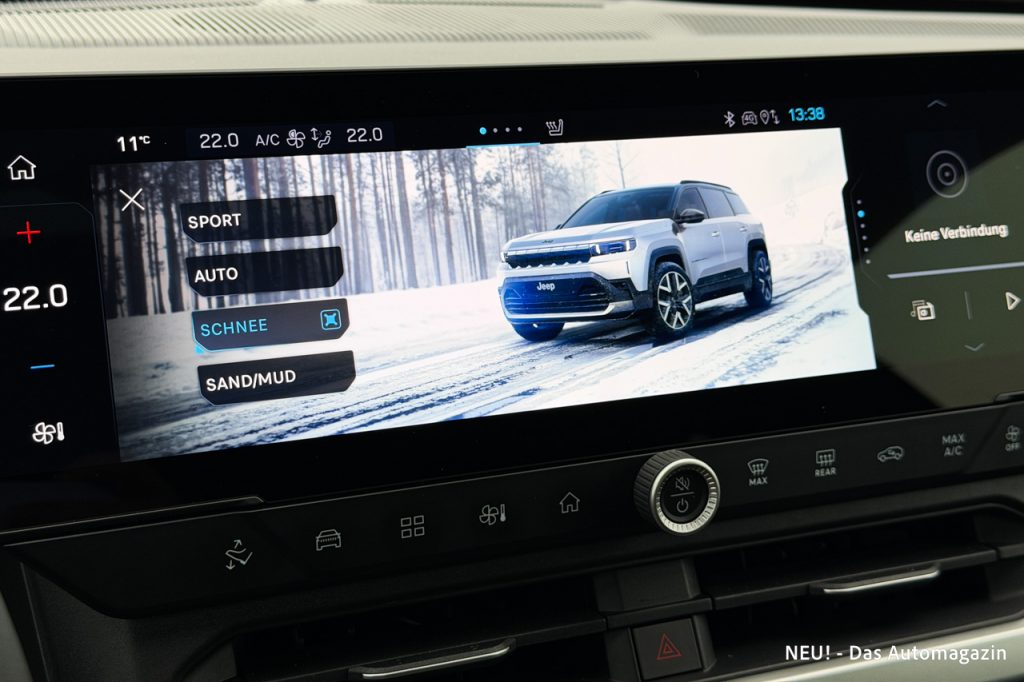 Jeep Compass Elektro Schneemodus