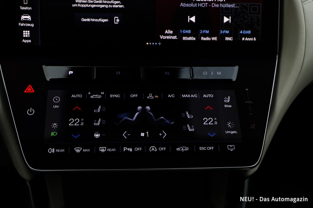 Maserati GranTurismo Trofeo Klimabedienung