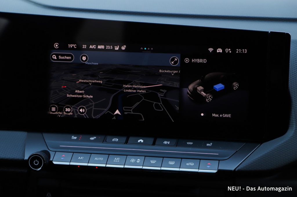 Opel Astra PHEV Facelift Infotainment