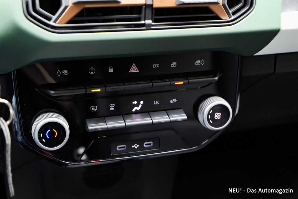 Dacia Spring Electric 100 Klimaeinheit