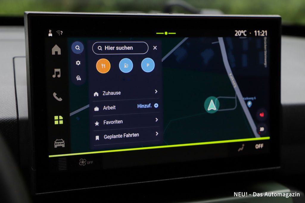 Dacia Spring Electric 100 Infotainment