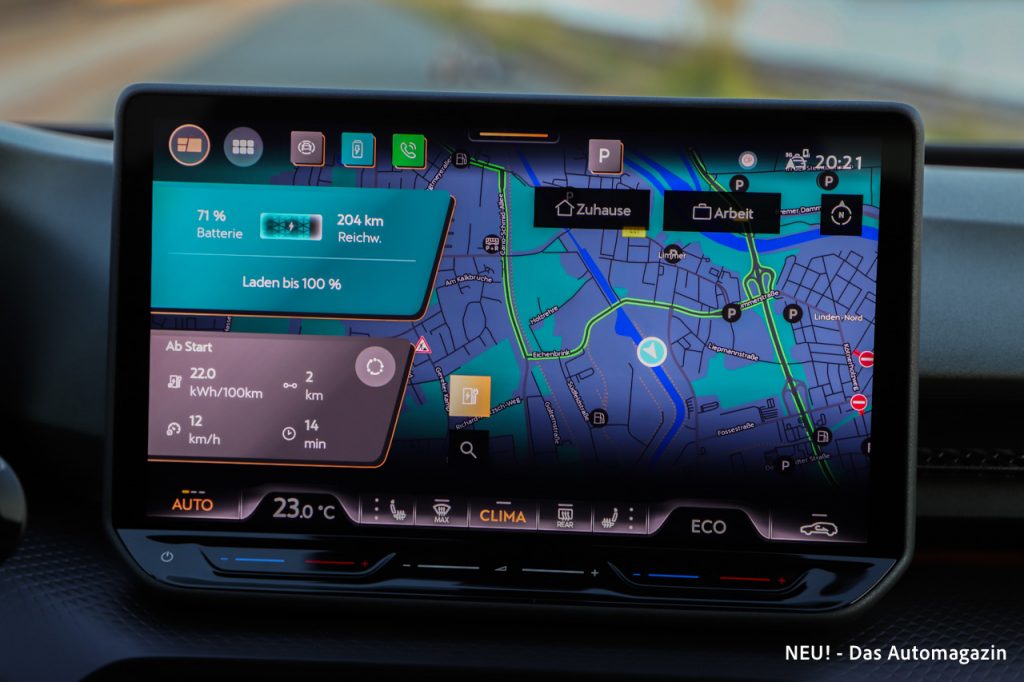 Cupra Raval VZ Infotainment