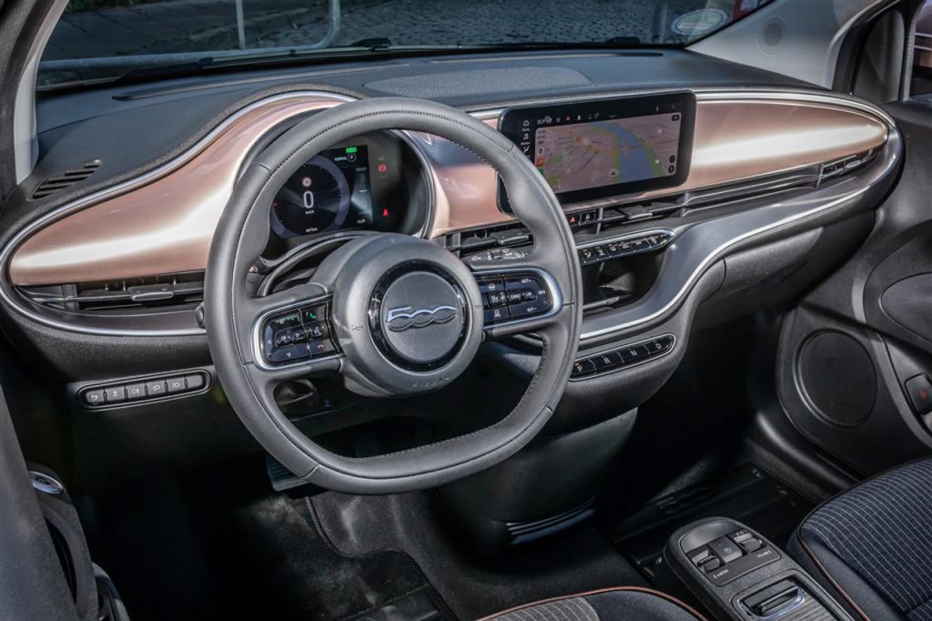 Fiat 500 Elektro Cabrio Interieur