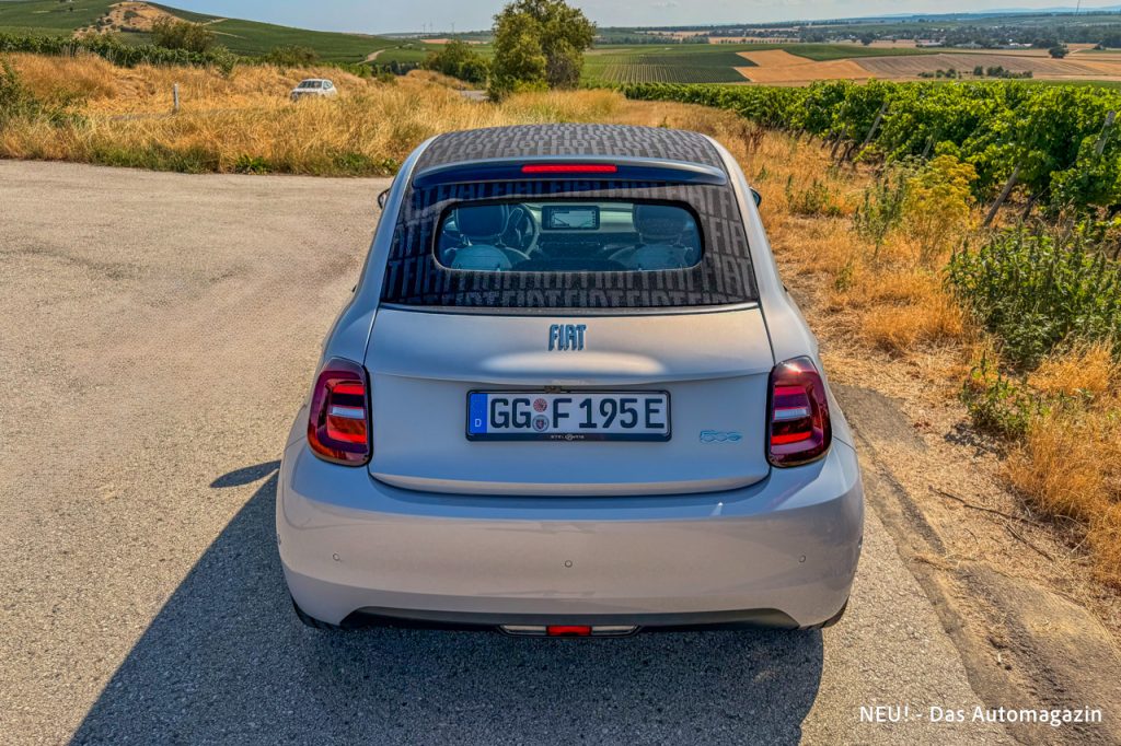Fiat 500 Elektro Cabrio Heck