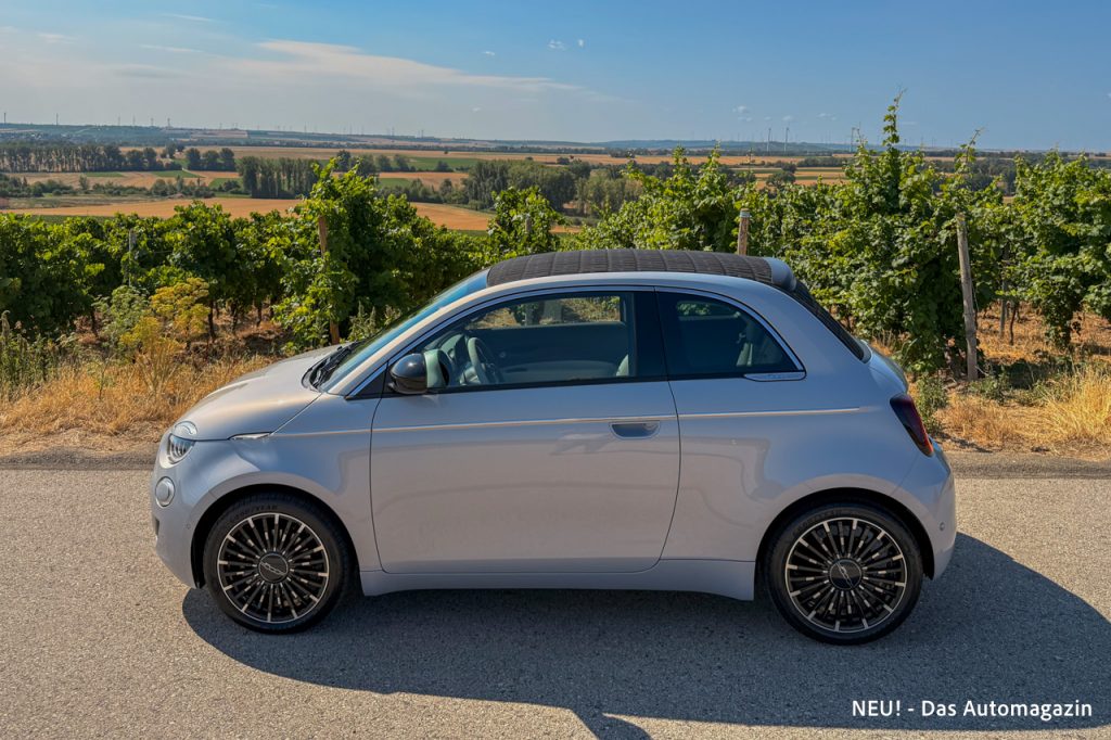 Fiat 500 Elektro Cabrio Seite