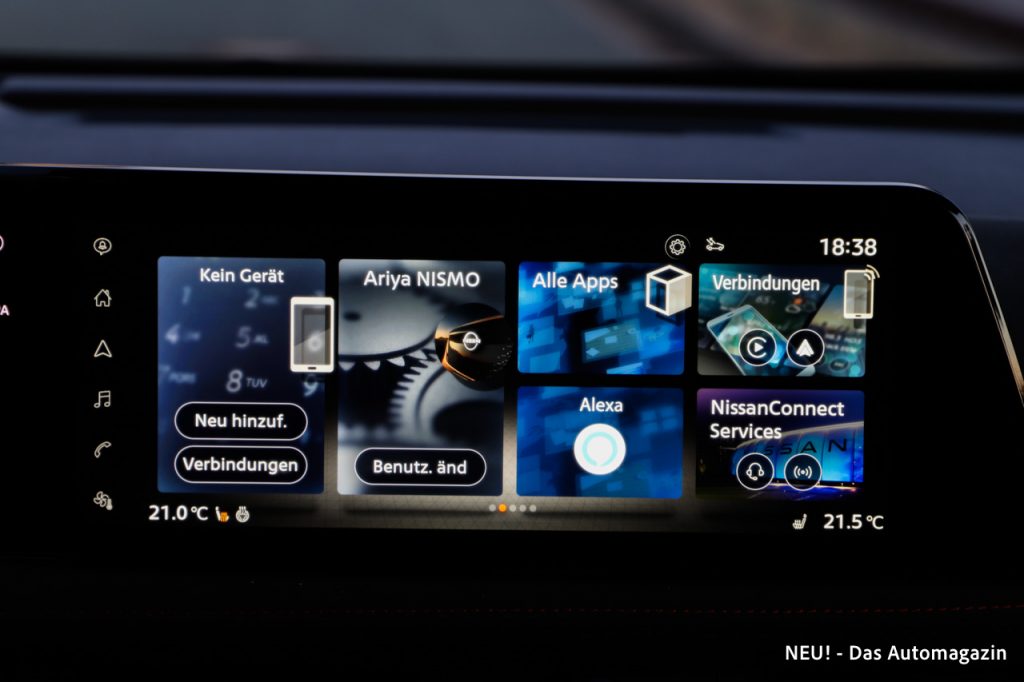 Nissan Ariya Nismo Infotainment