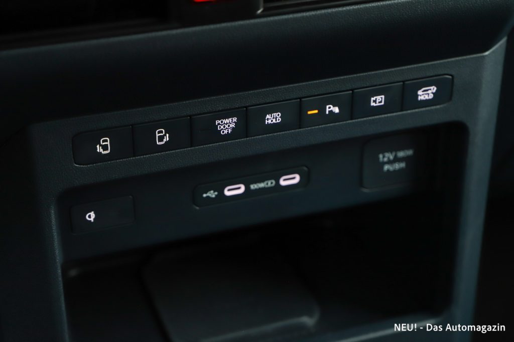 Kia PV5 Passenger Tasten Mittelkonsole
