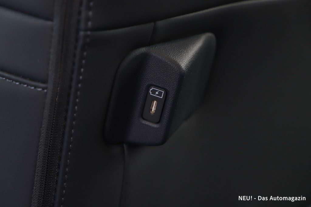 Kia PV5 Passenger USB-C Anschluss hinten