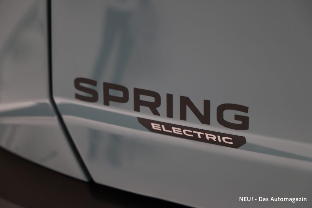 Neuer Dacia Spring Modellschriftzug