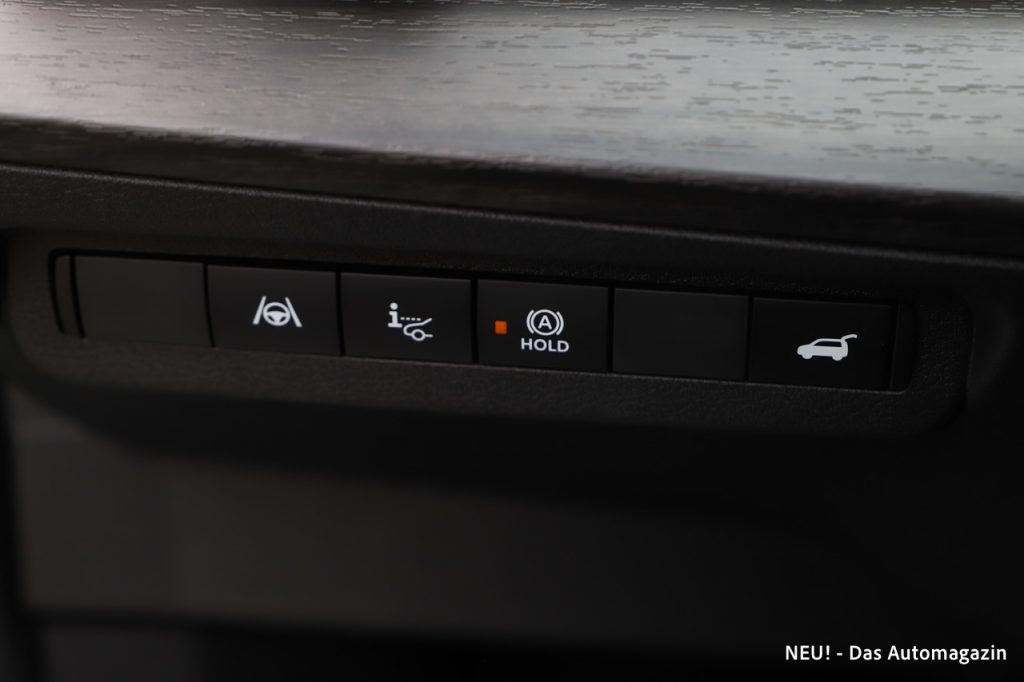 Nissan Ariya Facelift Tastenleiste