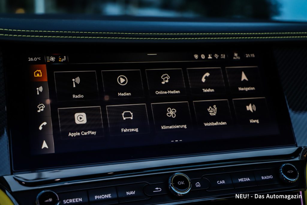 Bentley Continental GTC S Infotainment