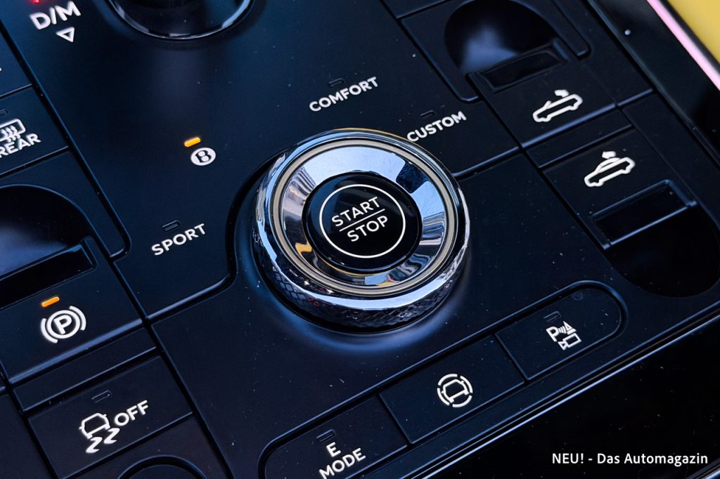 Bentley Continental GTC S Startknopf