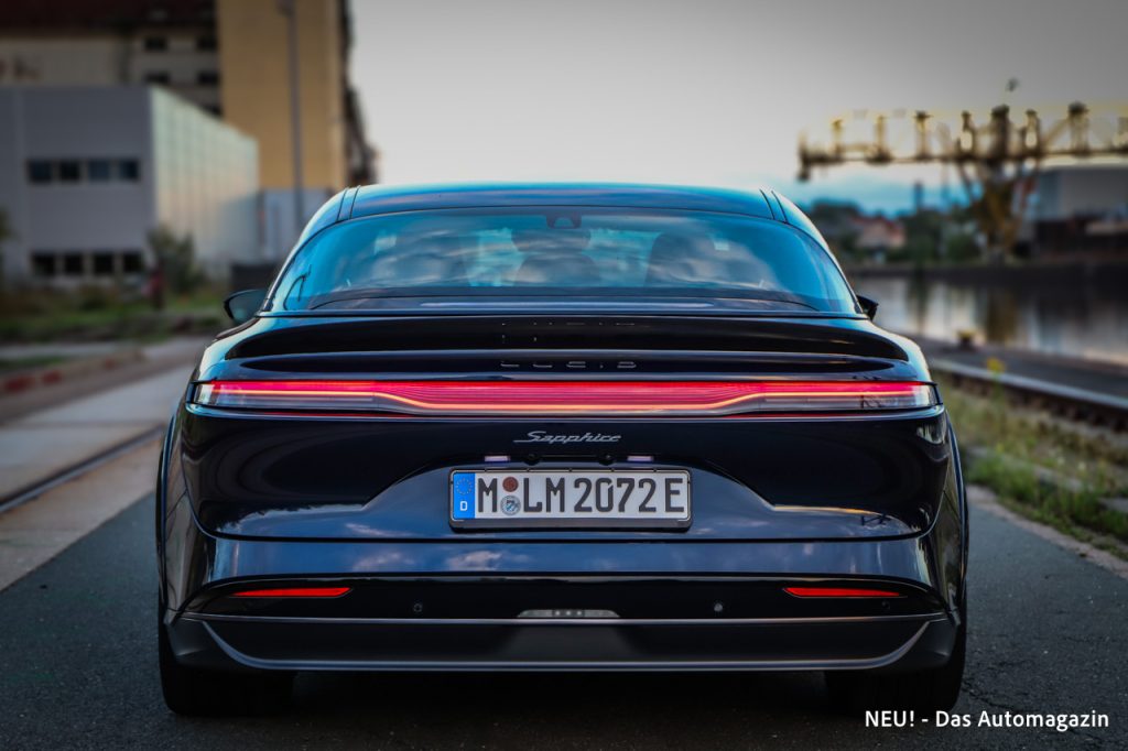 Lucid Air Sapphire Heck