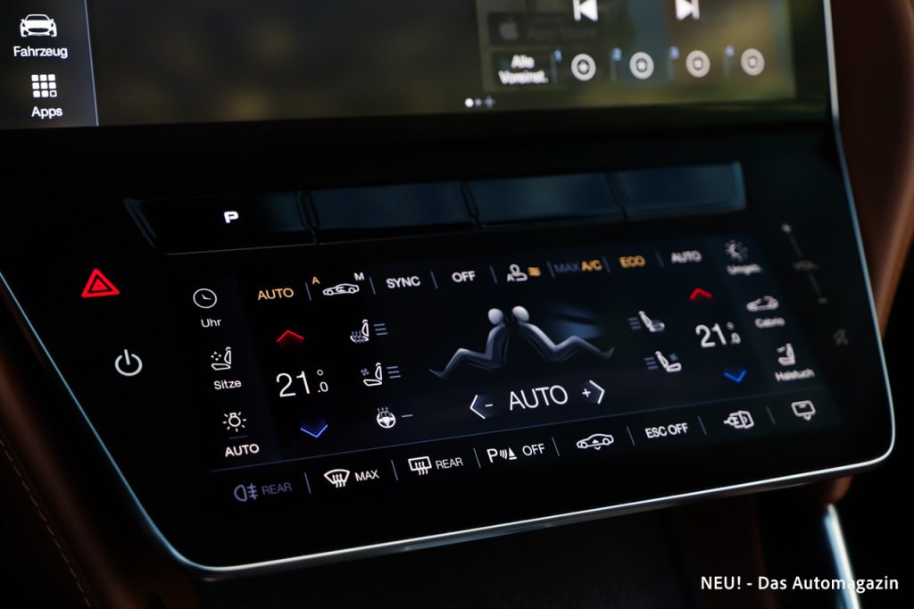 Maserati GranCabrio Folgore Klimabedienung