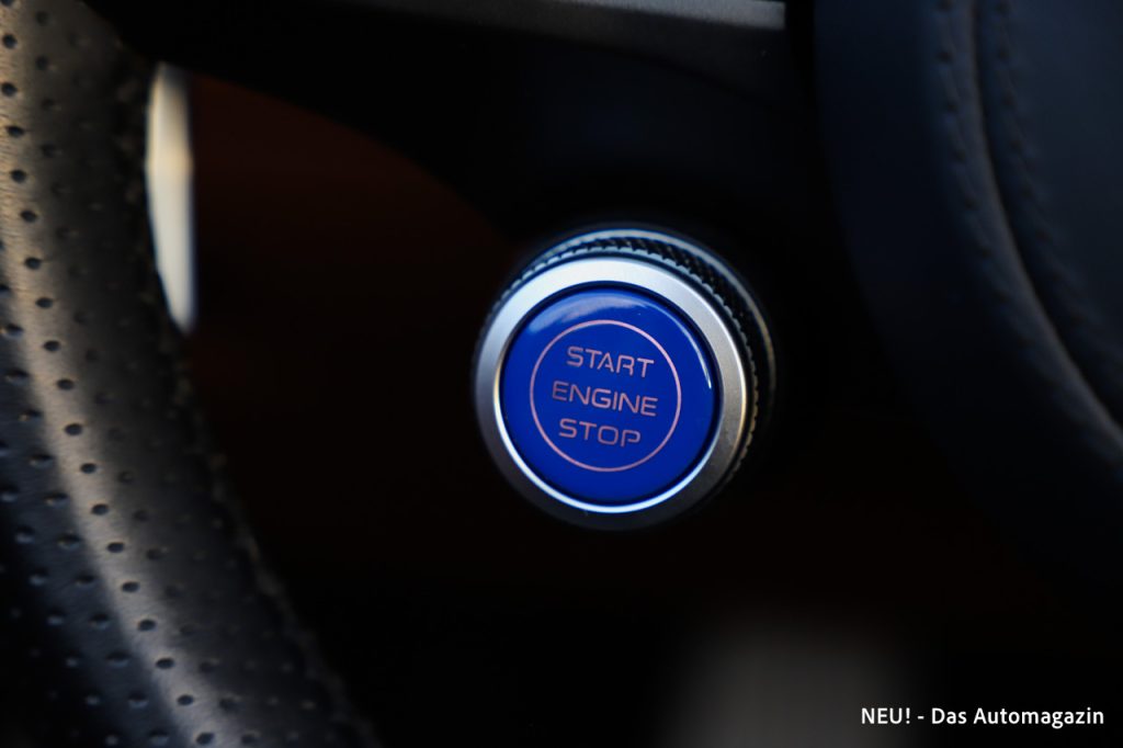Maserati GranCabrio Folgore Startknopf