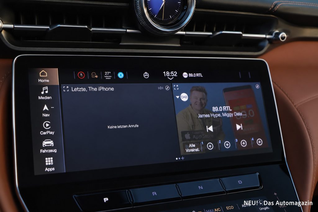 Maserati GranCabrio Folgore Infotainment